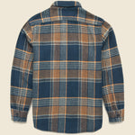 Portland Heavy Flannel - Navy/Teal/Orange - Grayers - STAG Provisions - Tops - L/S Woven - Plaid