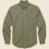 Herringbone Flannel - Olive - Gitman Vintage - STAG Provisions - Tops - L/S Woven - Other Pattern