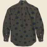 Brushed Dot Jacquard Shirt - Olive - Gitman Vintage - STAG Provisions - Tops - L/S Woven - Other Pattern