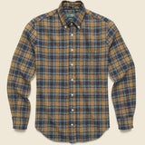 Cotton Tweed Check Flannel - Tan - Gitman Vintage - STAG Provisions - Tops - L/S Woven - Plaid