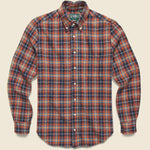 Cotton Tweed Check Flannel - Red - Gitman Vintage - STAG Provisions - Tops - L/S Woven - Plaid