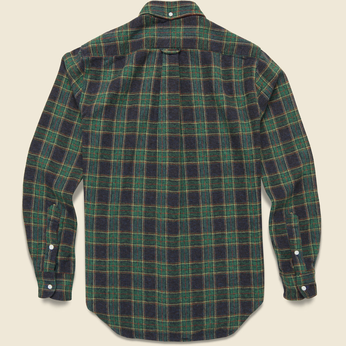 Cotton Tweed Check Flannel - Green - Gitman Vintage - STAG Provisions - Tops - L/S Woven - Plaid