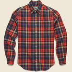 Shaggy Check Flannel - Red - Gitman Vintage - STAG Provisions - Tops - L/S Woven - Plaid