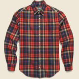 Shaggy Check Flannel - Red - Gitman Vintage - STAG Provisions - Tops - L/S Woven - Plaid