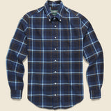 Shaggy Check Flannel - Blue - Gitman Vintage - STAG Provisions - Tops - L/S Woven - Plaid