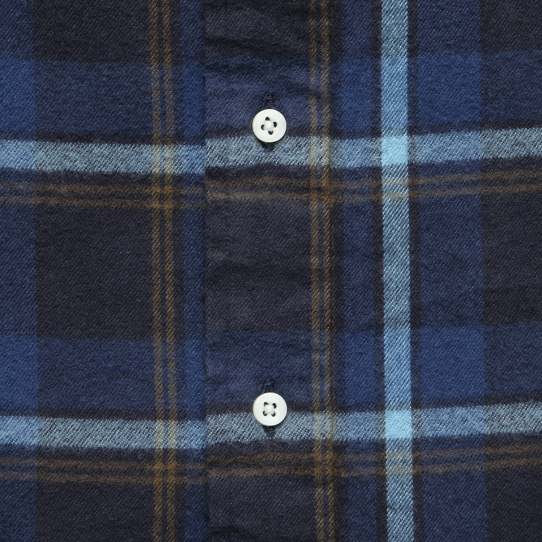 Shaggy Check Flannel - Blue - Gitman Vintage - STAG Provisions - Tops - L/S Woven - Plaid