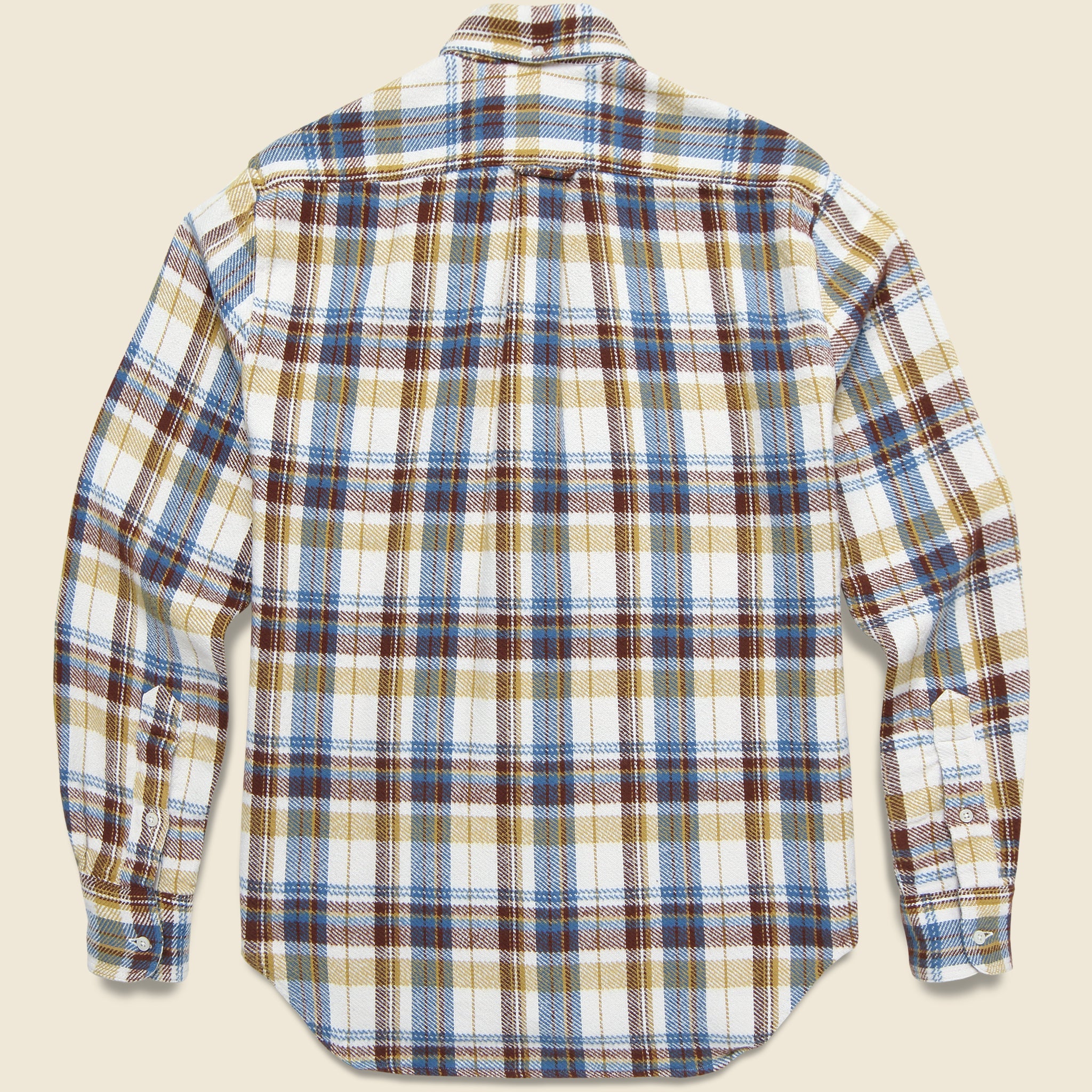 
                          Brushed Triple Yarn Flannel - White - Gitman Vintage - STAG Provisions - Tops - L/S Woven - Plaid
                        