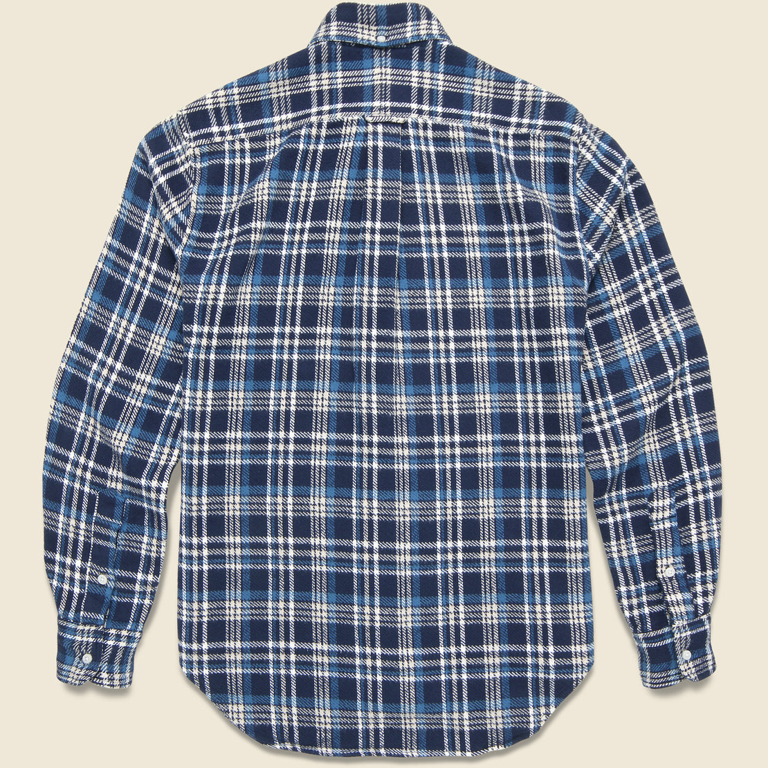 Brushed Triple Yarn Flannel - Navy - Gitman Vintage - STAG Provisions - Tops - L/S Woven - Plaid