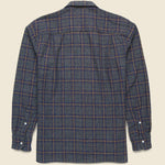 Brushed Cotton Tweed Shirt - Blue - Gitman Vintage - STAG Provisions - Tops - L/S Woven - Plaid