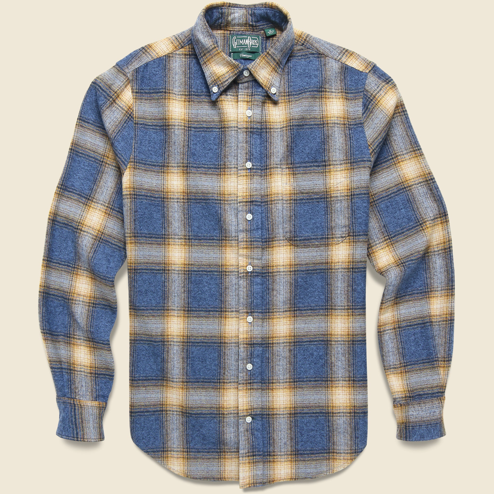 Double Sided Brushed Shirt - Blue