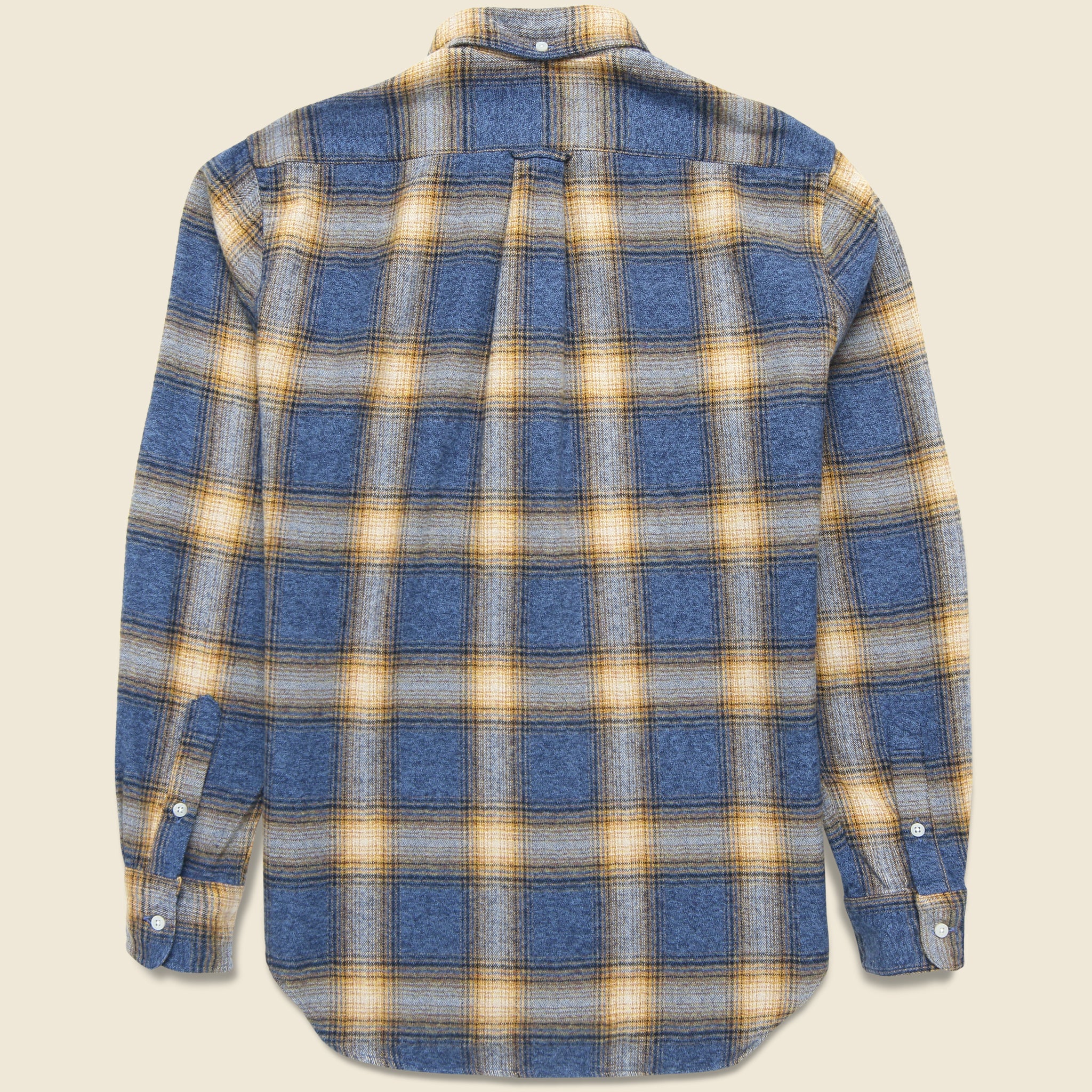 
                          Double Sided Brushed Shirt - Blue - Gitman Vintage - STAG Provisions - Tops - L/S Woven - Plaid
                        