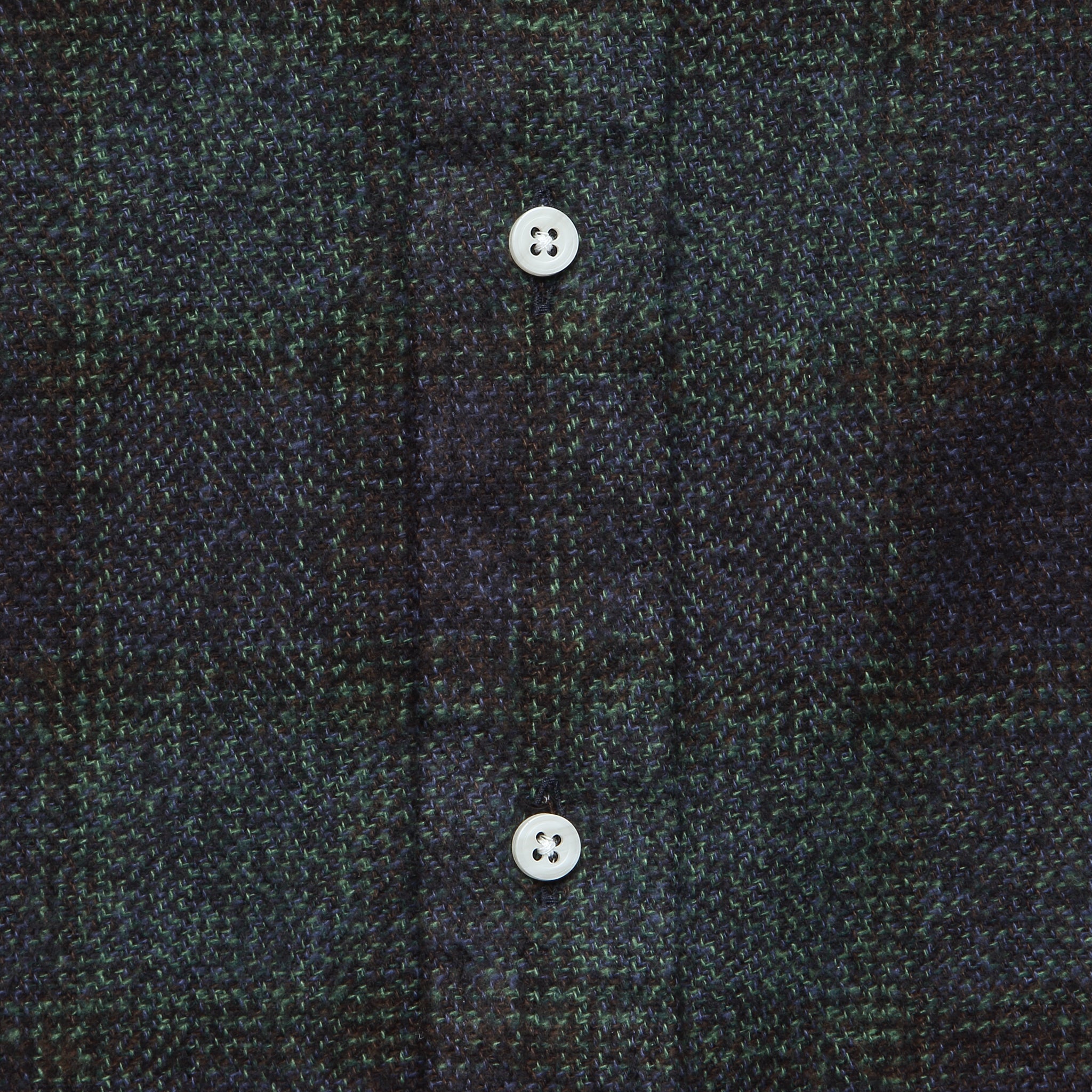 
                          Brushed Cotton Plaid Shirt - Navy
                        