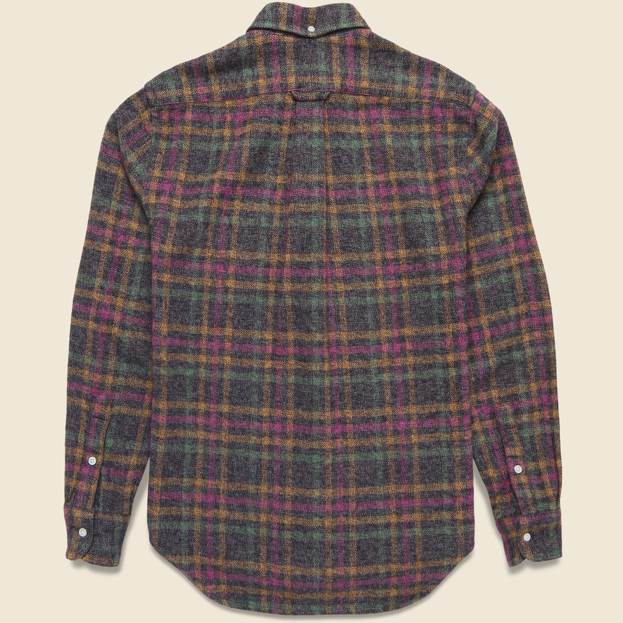 
                          Cotton Tweed Check Shirt - Pink/Orange
                        