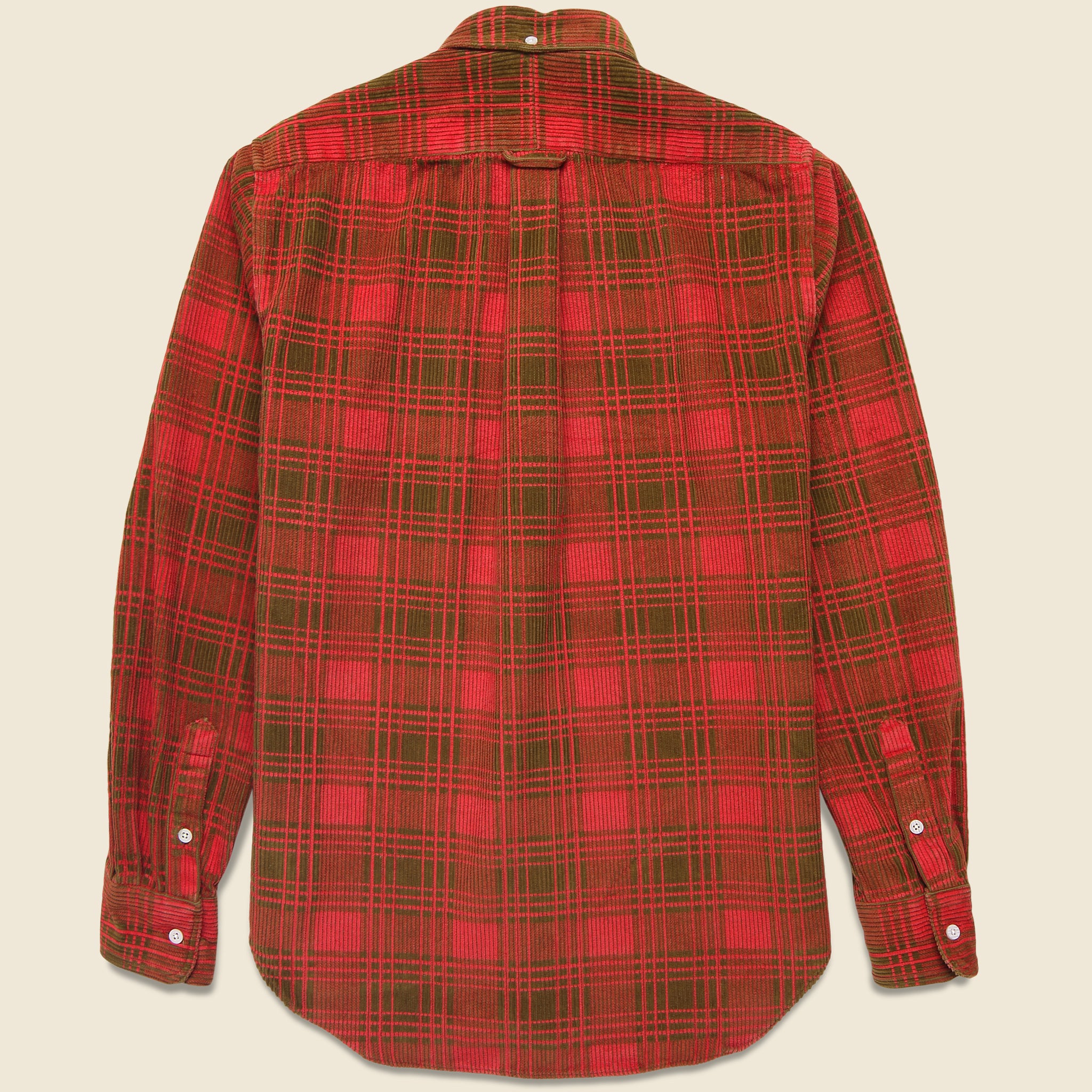 
                          Corduroy Check Shirt - Red
                        