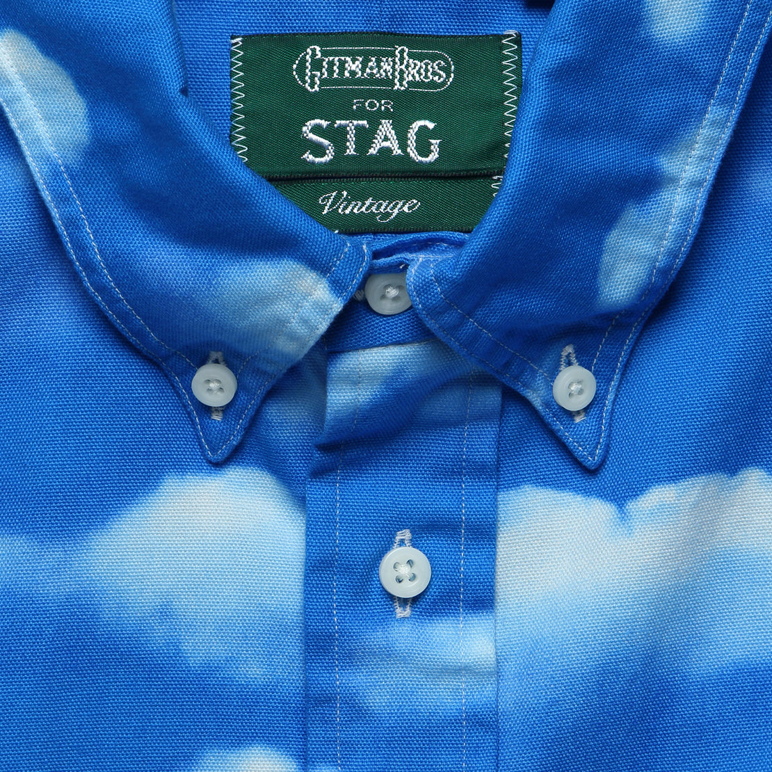 Sky Print Shirt - Blue/White - Gitman Vintage - STAG Provisions - Tops - S/S Woven - Other Pattern