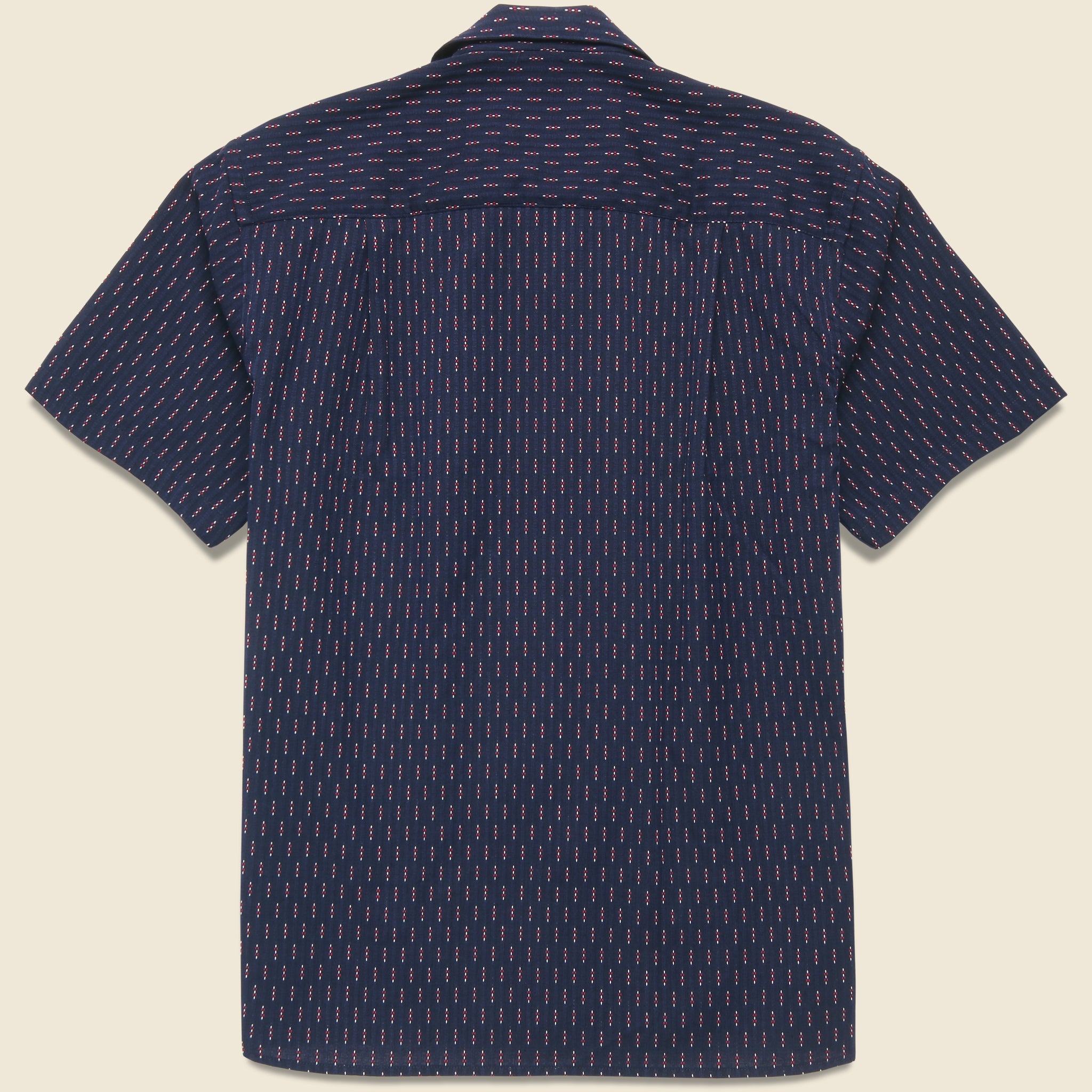 
                          Deadstock Japanese Dobby Shirt - Navy - Gitman Vintage - STAG Provisions - Tops - S/S Woven - Other Pattern
                        