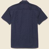 Deadstock Japanese Dobby Shirt - Navy - Gitman Vintage - STAG Provisions - Tops - S/S Woven - Other Pattern