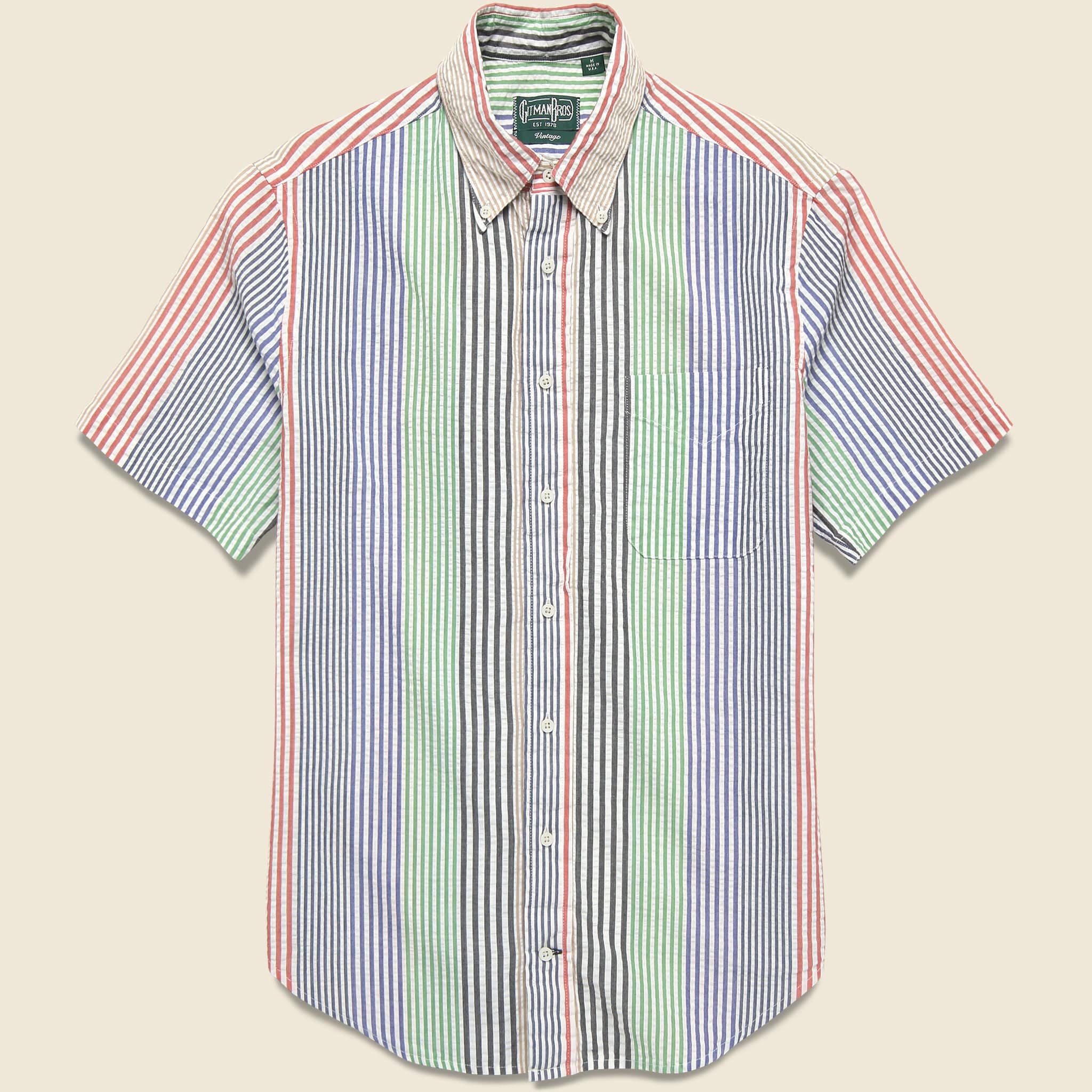 
                          Gitman Vintage Seersucker Camp Shirt - Multi
                        