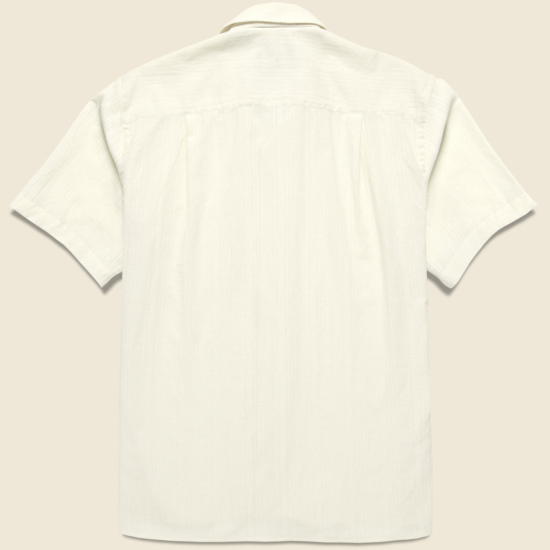 Tonal Stripe Dobby Camp Shirt - White - Gitman Vintage - STAG Provisions - Tops - S/S Woven - Stripe
