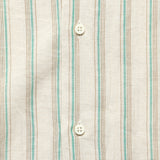 Ramie Cabana Stripe Camp Shirt - Tan - Gitman Vintage - STAG Provisions - Tops - S/S Woven - Stripe