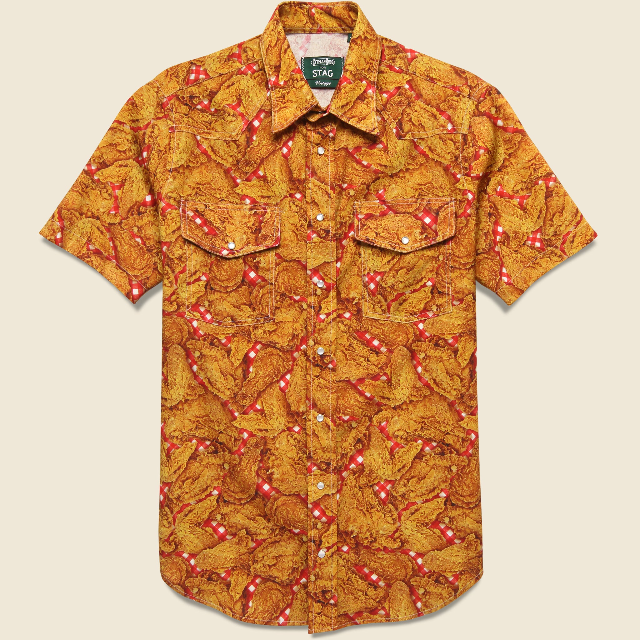 
                          Gitman Vintage Fried Chicken Shirt - Multi
                        