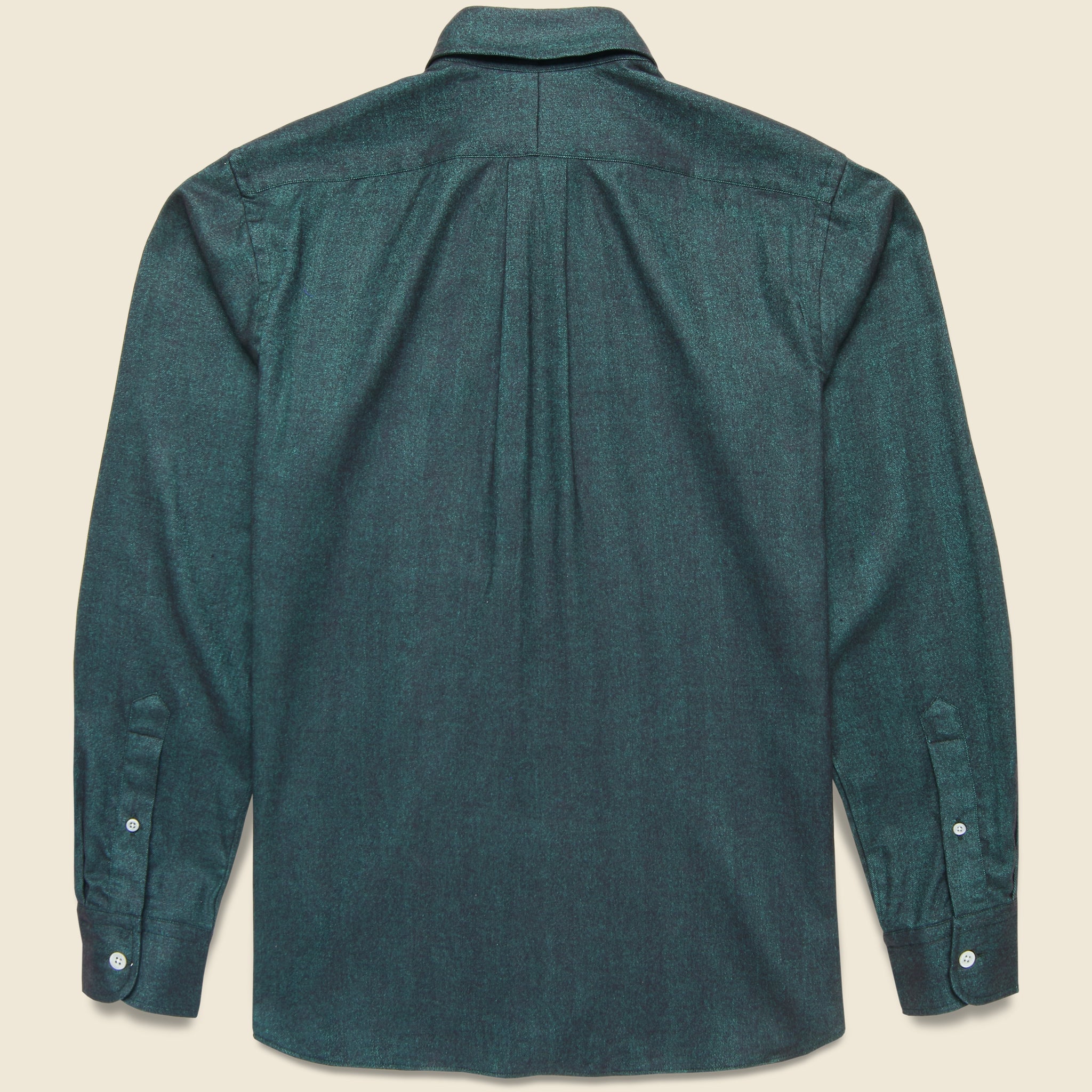 
                          Donegal Herringbone Shirt - Green - Hamilton Shirt Co. - STAG Provisions - Tops - L/S Woven - Solid
                        