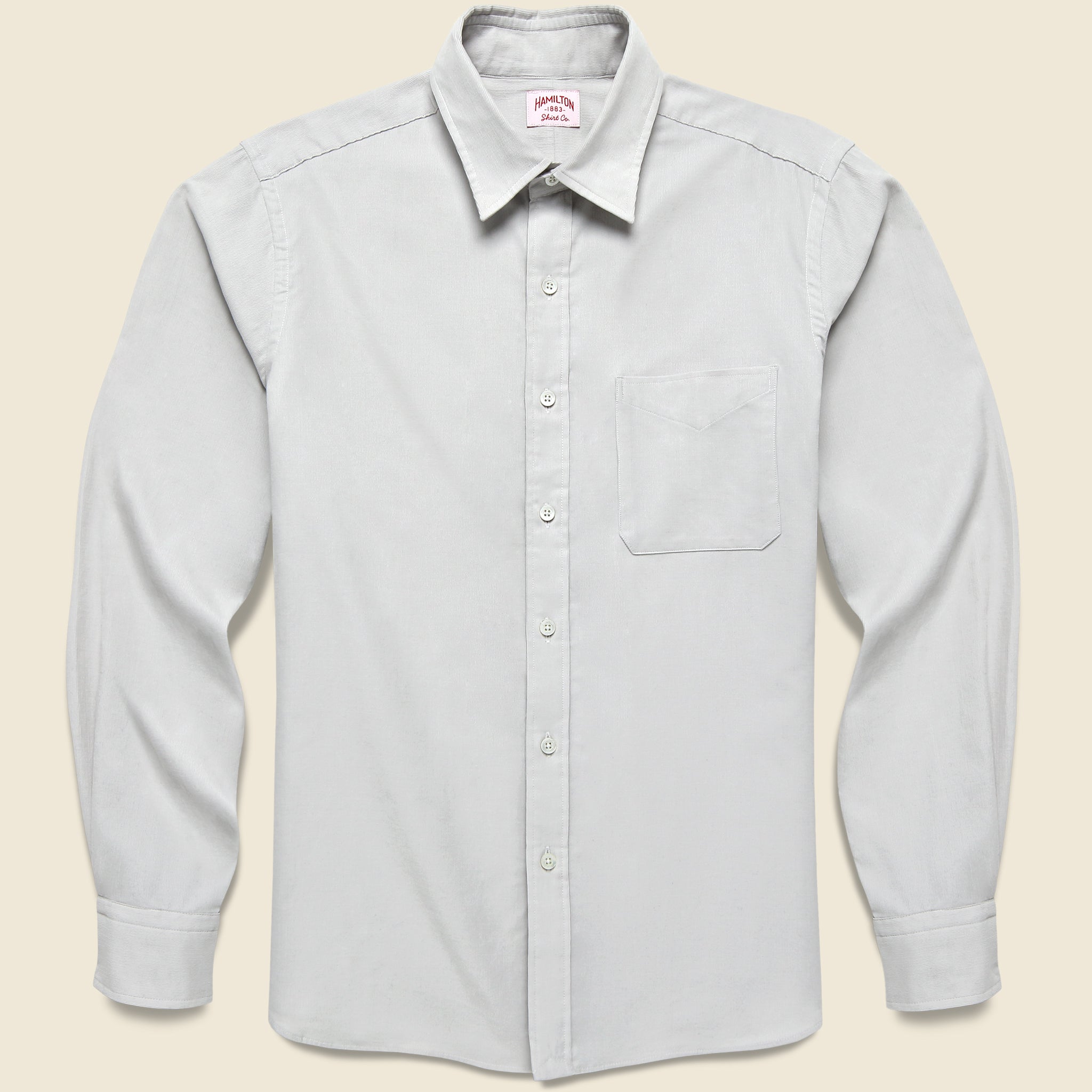 Micro Corduroy Shirt - Ecru