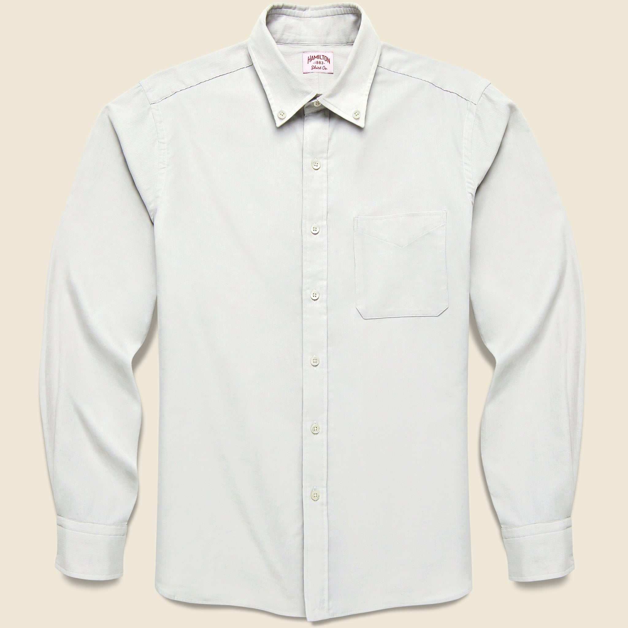 Micro Corduroy Shirt - Ecru