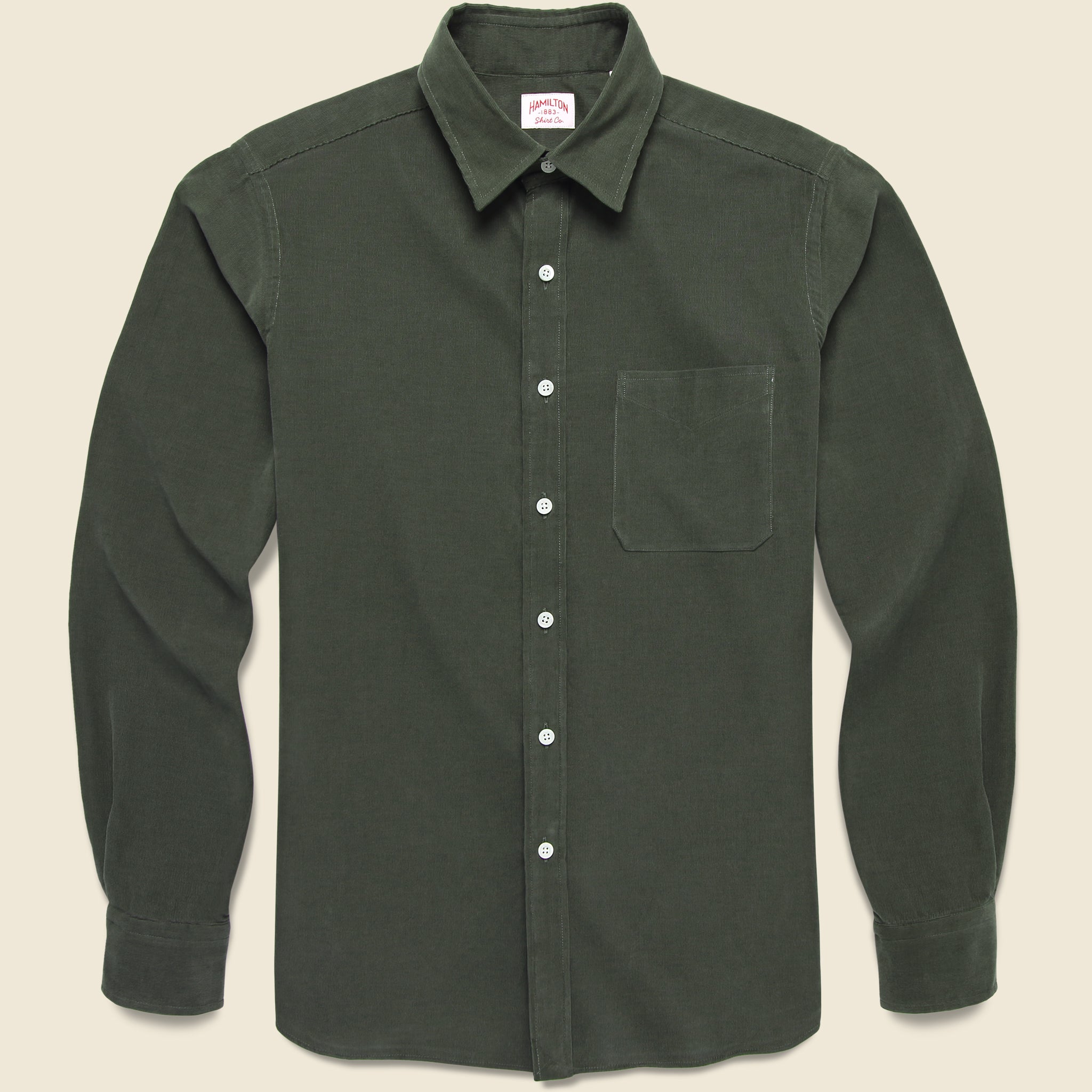 Micro Corduroy Shirt - Green