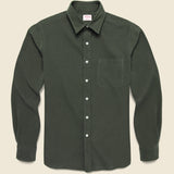 Micro Corduroy Shirt - Green - Hamilton Shirt Co. - STAG Provisions - Tops - L/S Woven - Corduroy