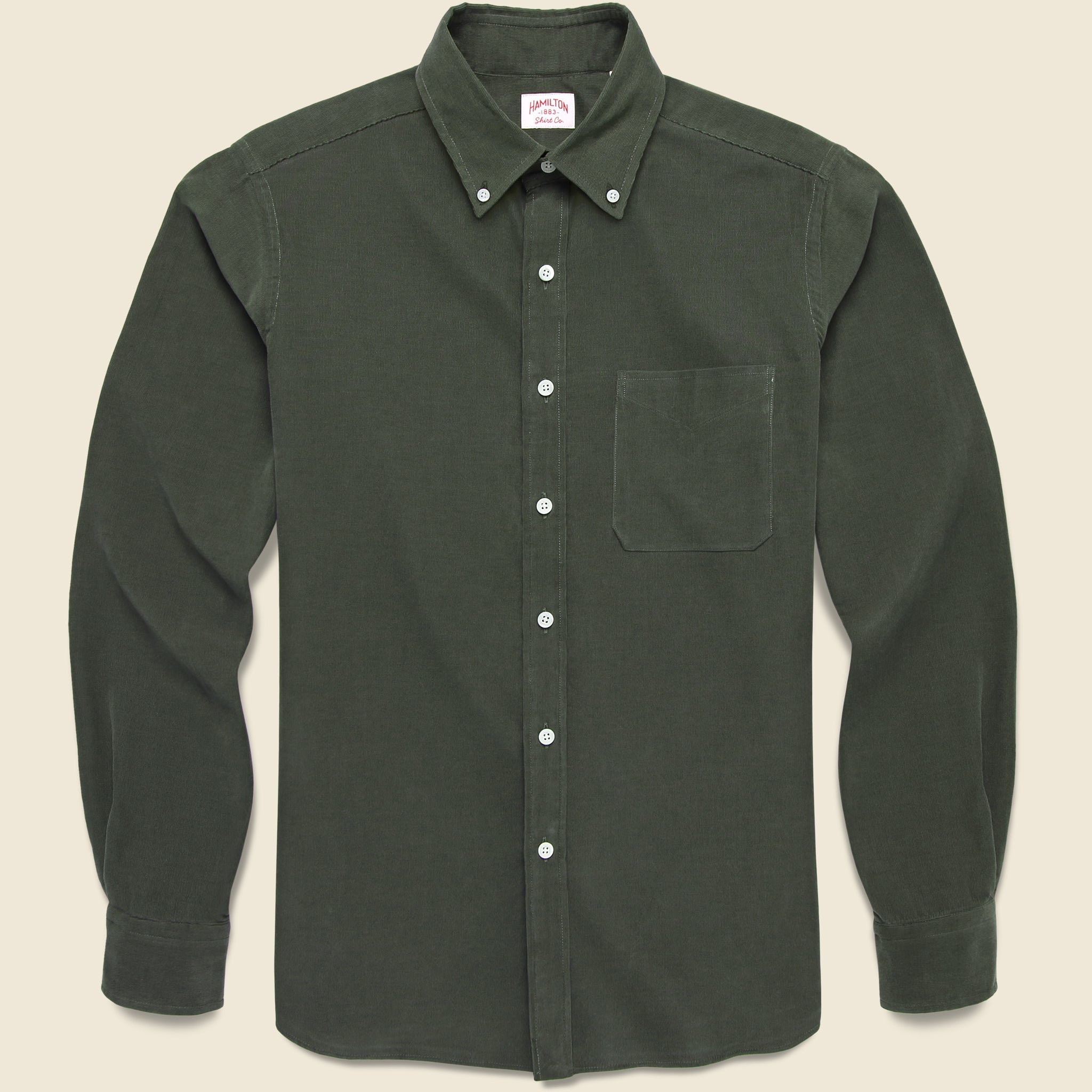 Micro Corduroy Shirt - Green