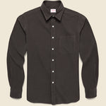 Micro Corduroy Shirt - Brown - Hamilton Shirt Co. - STAG Provisions - Tops - L/S Woven - Corduroy