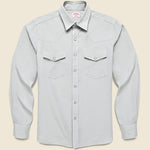 Micro Corduroy Western Shirt - Dove Grey - Hamilton Shirt Co. - STAG Provisions - Tops - L/S Woven - Corduroy