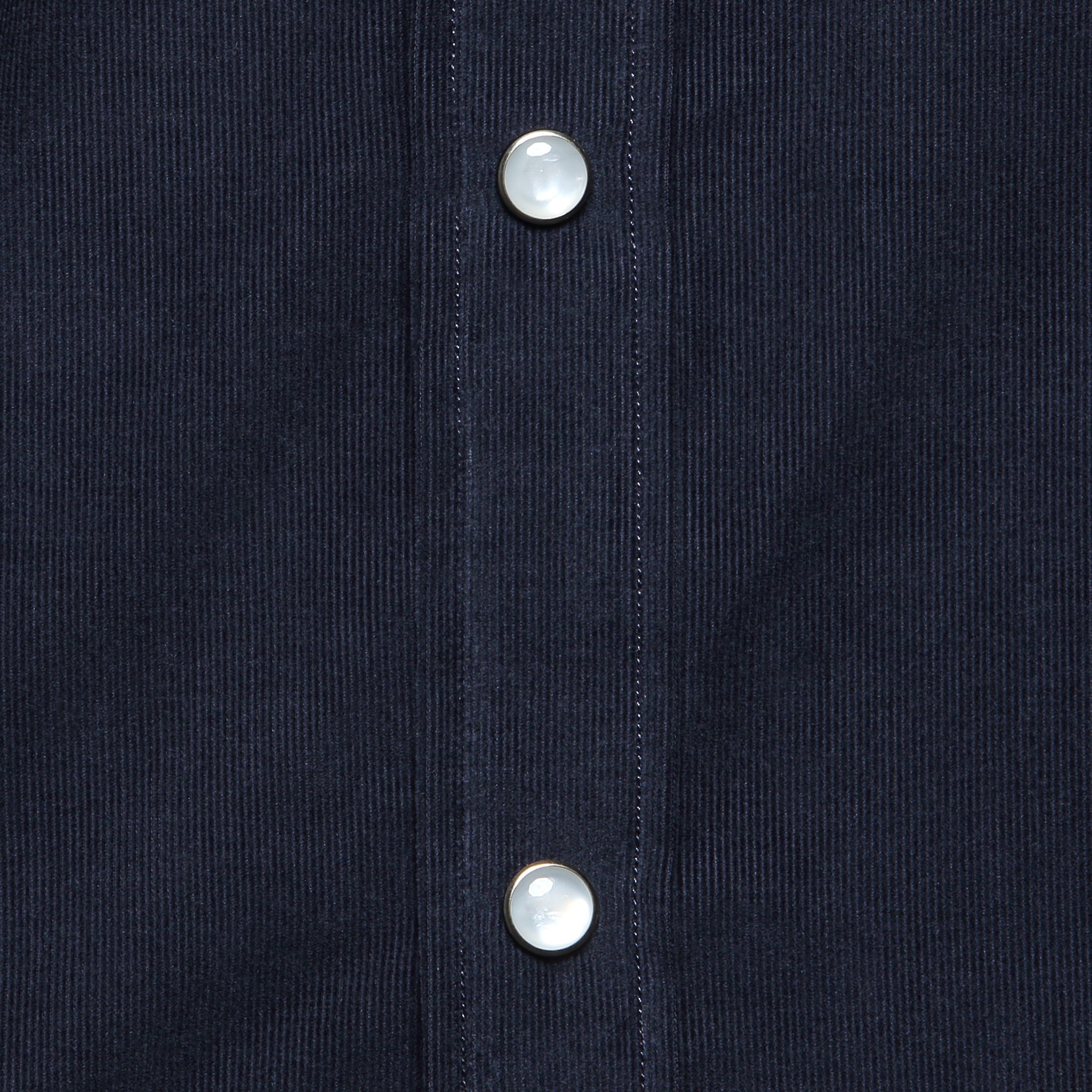 Micro Corduroy Western Shirt - Navy - Hamilton Shirt Co. - STAG Provisions - Tops - L/S Woven - Corduroy