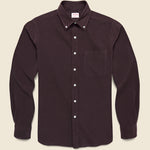 Micro Corduroy Shirt - Burgundy - Hamilton Shirt Co. - STAG Provisions - Tops - L/S Woven - Corduroy