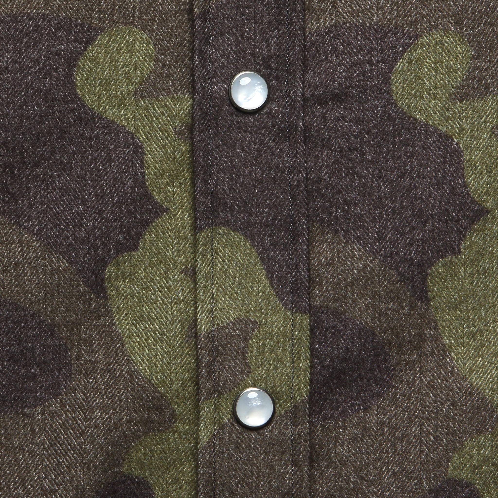 Herringbone Twill Westerm Shirt - Camo - Hamilton Shirt Co. - STAG Provisions - Tops - L/S Woven - Other Pattern