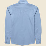 Micro Corduroy Western Shirt - Steel Blue - Hamilton Shirt Co. - STAG Provisions - Tops - L/S Woven - Corduroy