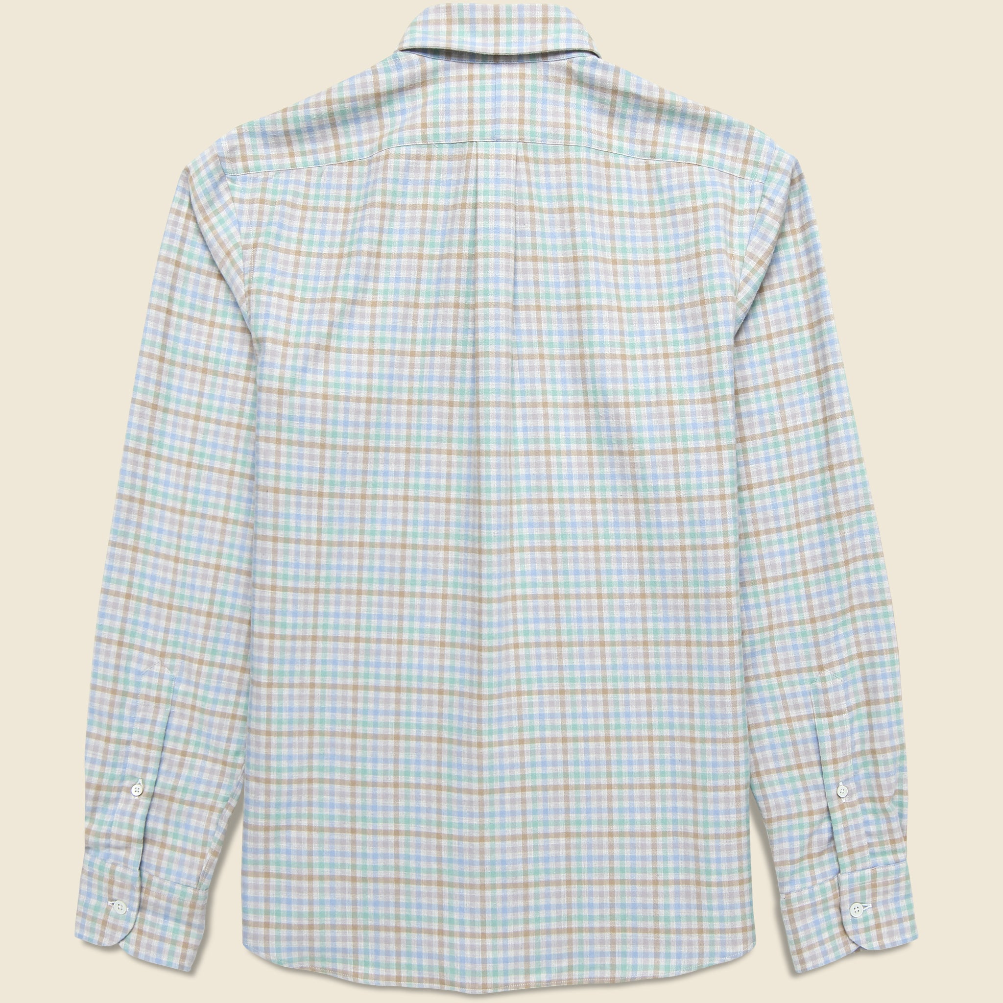 Brushed Twill Sport Shirt - Grey/Green Plaid - Hamilton Shirt Co. - STAG Provisions - Tops - L/S Woven - Plaid