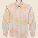 Brushed Twill Sport Shirt - Grey/Pink Plaid - Hamilton Shirt Co. - STAG Provisions - Tops - L/S Woven - Plaid