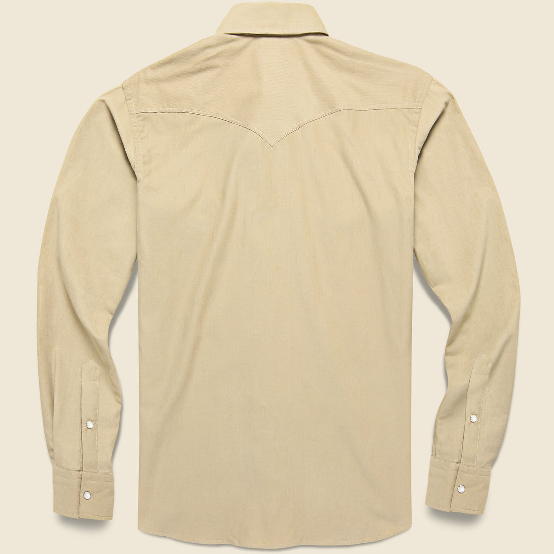Micro Corduroy Western Shirt - Tan