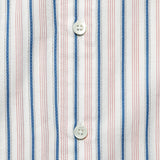 Textured Stripe Shirt - White/Cobalt/Dusty Rose - Hamilton Shirt Co. - STAG Provisions - Tops - L/S Woven - Stripe