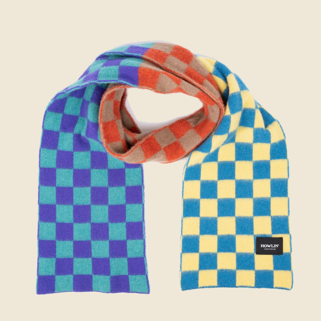 Cosmic Checkerboard Scarf - Mixed Up - Howlin - STAG Provisions - W - Accessories - Scarf