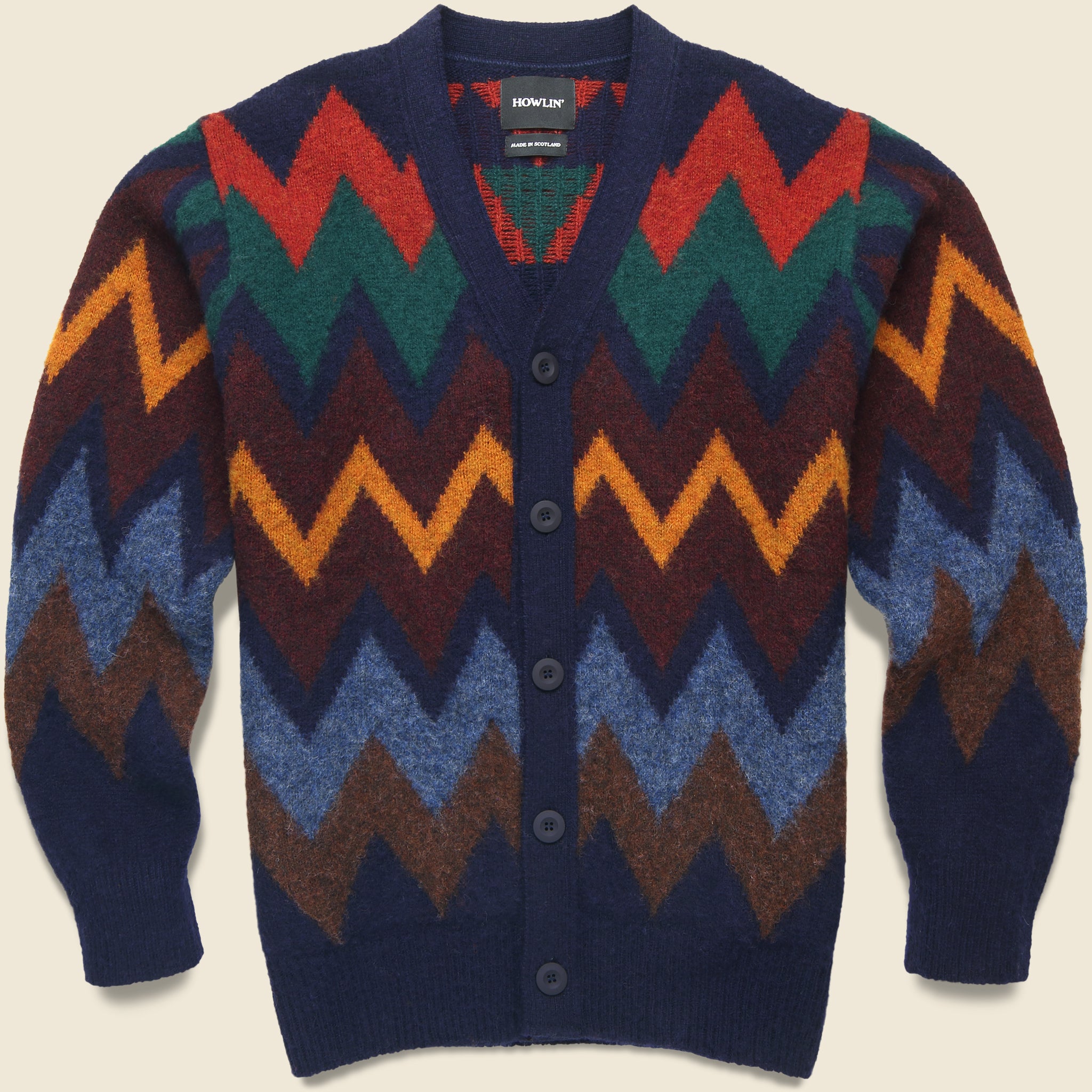 Fire in the Mind Cardigan - Navy