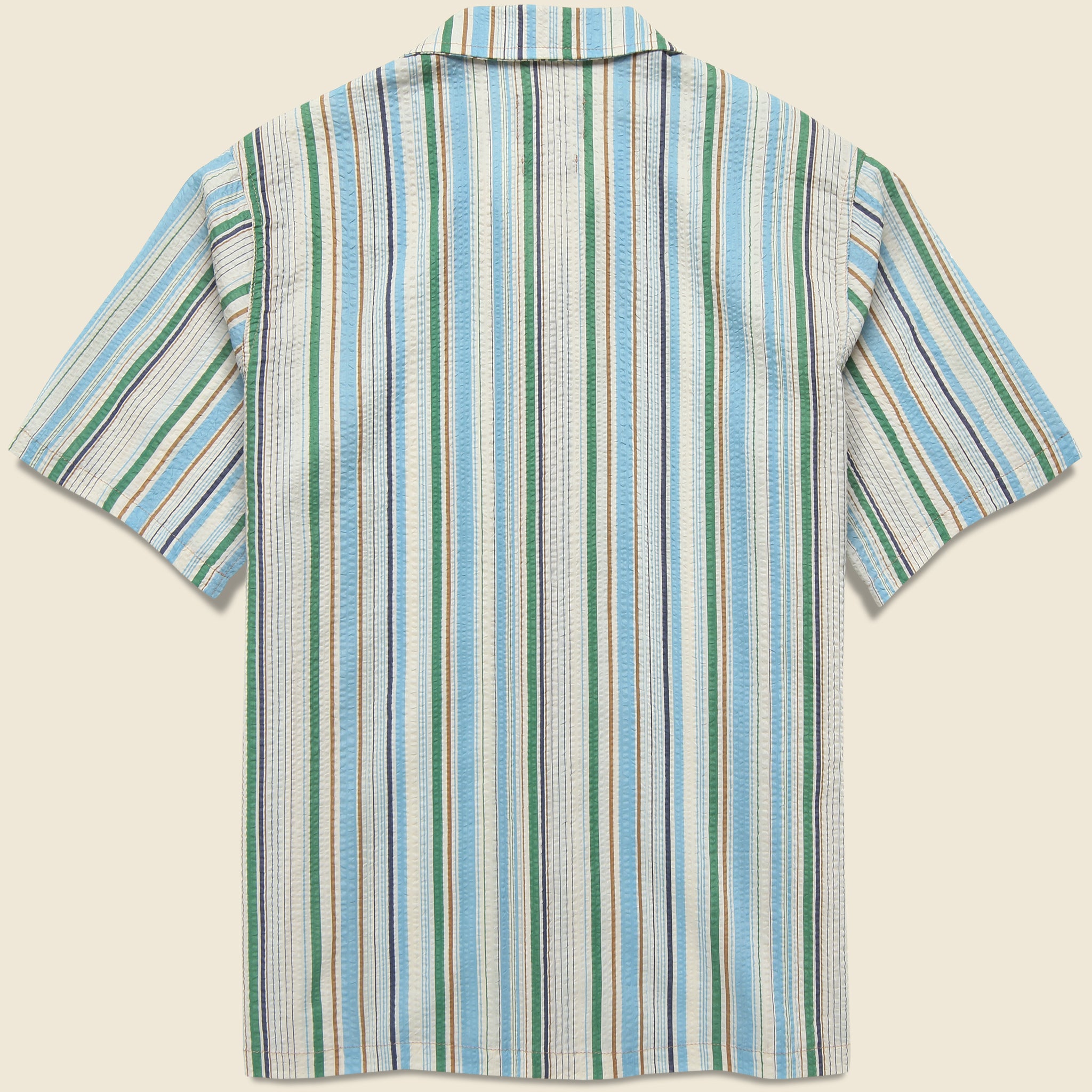 
                          Cocktail Seersucker Shirt - Tropical Stripes - Howlin - STAG Provisions - Tops - S/S Woven - Seersucker
                        