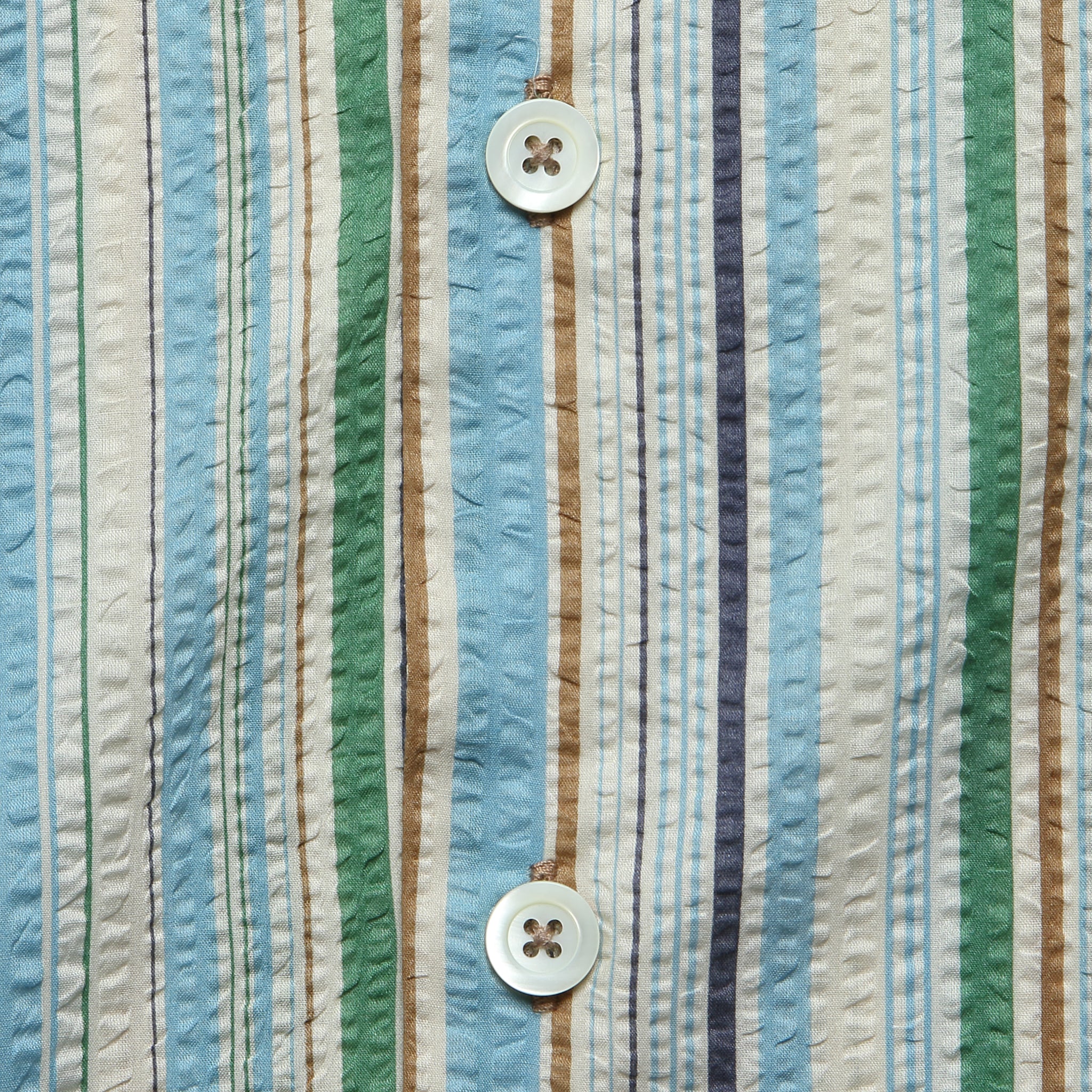 
                          Cocktail Seersucker Shirt - Tropical Stripes
                        