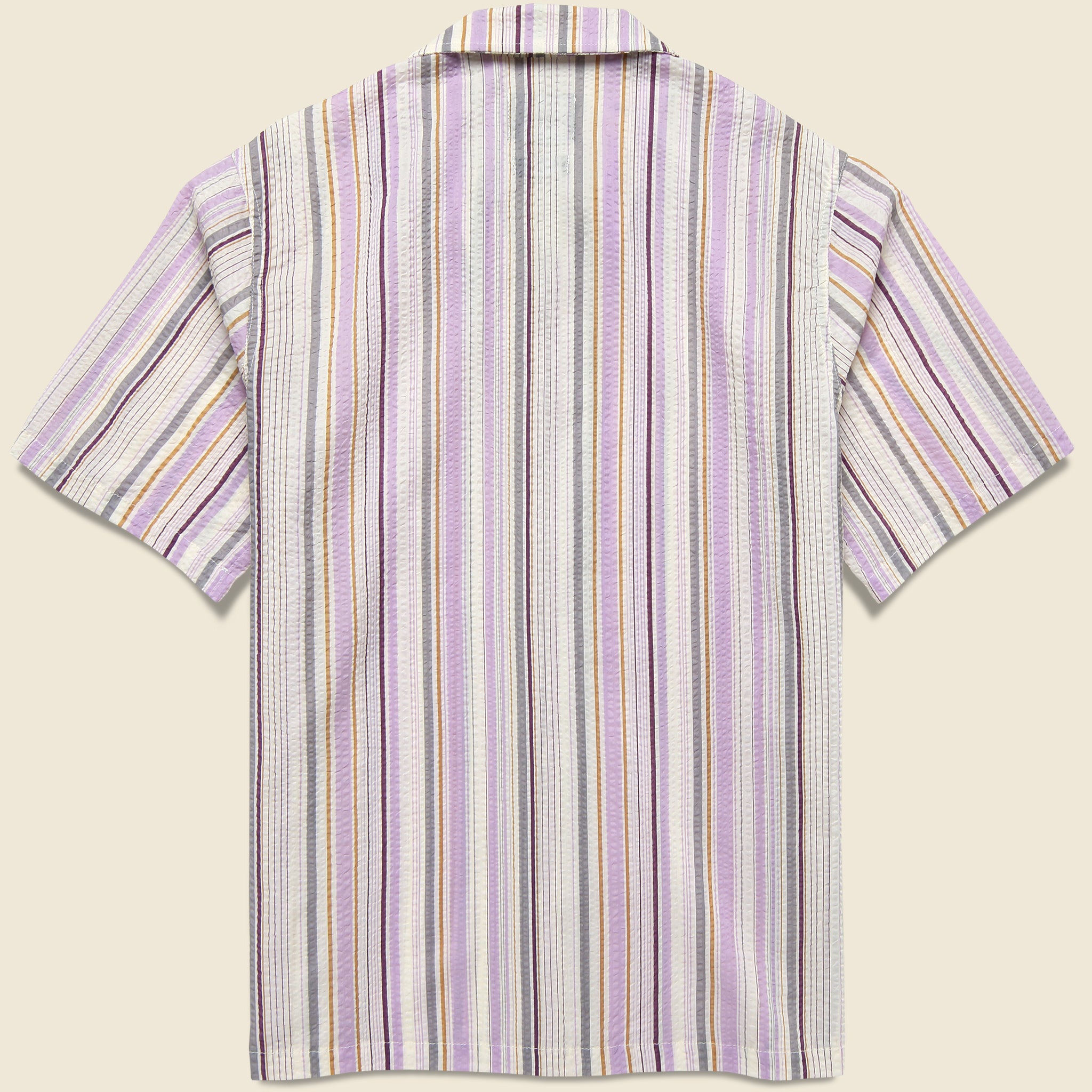 
                          Cocktail Seersucker Shirt - Violet Stripes - Howlin - STAG Provisions - Tops - S/S Woven - Seersucker
                        