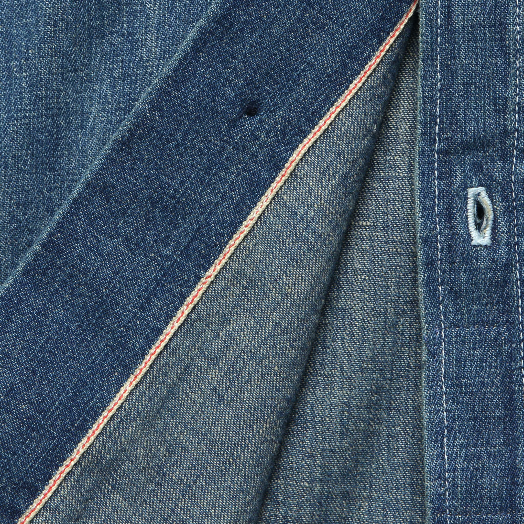 
                          Earl Selvedge Denim Shirt - Washed Indigo
                        