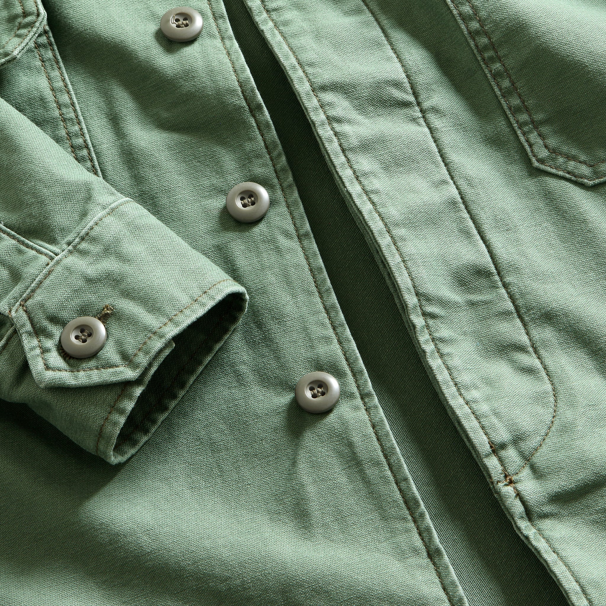 Military Shirt Jacket - Fatigue Green - Imogene + Willie - STAG Provisions - Outerwear - Shirt Jacket