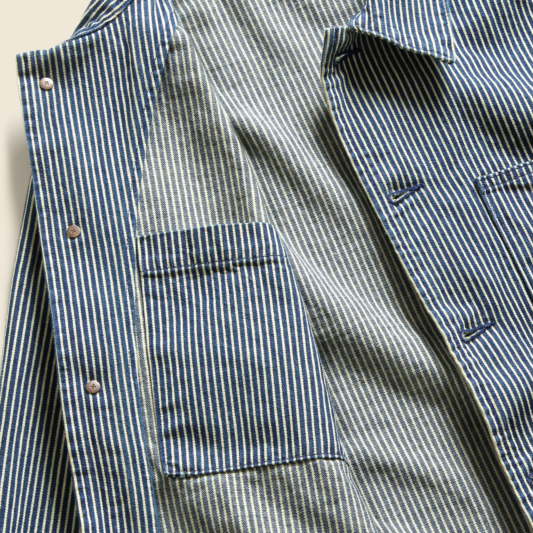 
                          Utility Coat - Hickory Stripe
                        