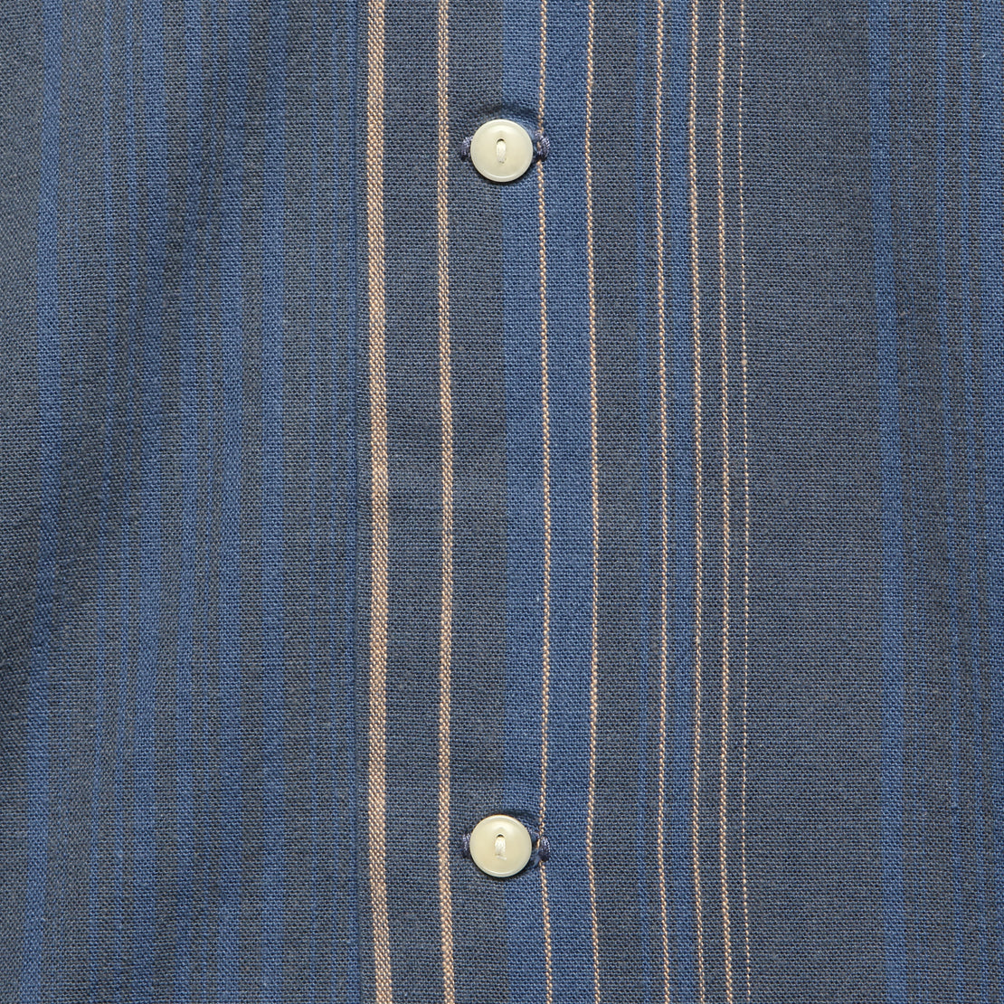 Serra Camp Shirt - Indigo Stripe - Imogene + Willie - STAG Provisions - Tops - S/S Woven - Stripe